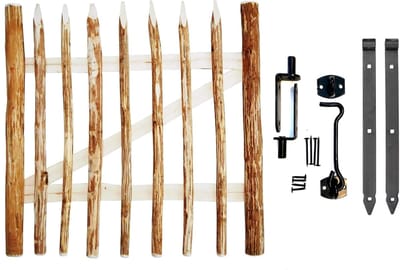 Houten Tuinpoort - Draaihek Schapenhek - Dierenweide Afsluiten - Inclusief Beslag - 100x120cm
