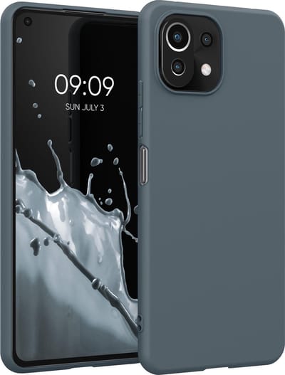 kwmobile telefoonhoesje geschikt voor Xiaomi 11 Lite (5G) NE / Mi 11 Lite (5G) - Hoesje voor smartphone - Back cover in leisteen