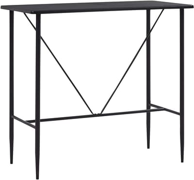 Bartafel - Keukentafel - Eten en Drinken - Modern Design - 120x60cm - Zwart