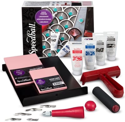 Speedball Kit deluxe fabric block printing