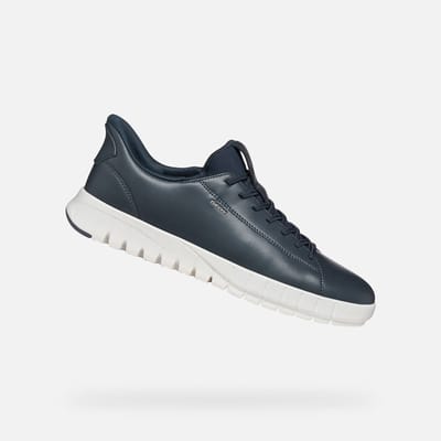 GEOX FLEXTRIDE PLUS HEREN Sneakers - MARINEBLAUW - Maat 42
