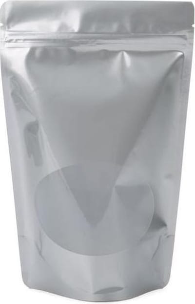 Stazakken Zilver met ovaal Venster 15x9x23,2cm | 312 gram (100 stuks)