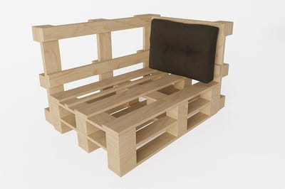 chilly pilley® Palletkussen UV Waterafstotend Linnenlook Schuimflocken Palletkussen voor Palletbank Palletpolster voor Palletmeubel Rugleuning Zitkussen (Rugkussen 120 x 60 cm)