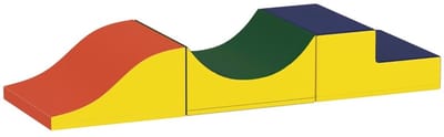 YYchan Zachte Speelblokken - 3-delige Foam Klimset - Kunstleer - Geel/Multicolor - 6 maanden-6 jaar