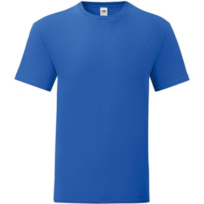 Fruit of the Loom Unisex volwassen iconisch T-shirt (Koningsblauw)