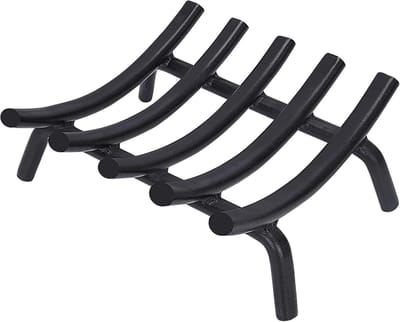 Open haard rooster 14 Inch Ronde Staal - Heavy Duty Houtkachel Accessoire voor Binnen en Buiten