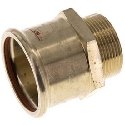 Perskoppeling - 54mm Persmof & R 1-1/2'' Buiseinde - Koperlegering