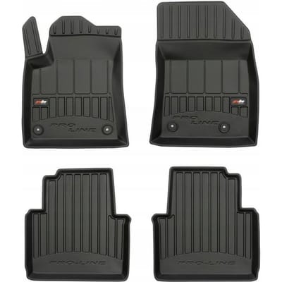 FROGUM – 3D Rubber Vloermatten voor OPEL Crossland X (2017-) – Set van 4 – TPE – Hoge rand 6 cm