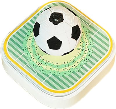 Voetbal Datum Board - Schema Tracker - Afspraken Plannen - 3D Papier Sculptuur - 8.2 x 8.2 cm - Meerdere Kleuren