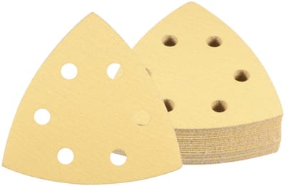 Dailygoody - Schuurpapier - 24 stuks - Voor details - 9 x 9 cm - Korrelgrootte 150 - Geschikt voor houten meubels - Met haken