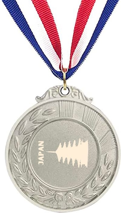 Akyol - japan medaille zilverkleuring - Piloot - toeristen - japan cadeau - beste land - leuk cadeau voor je vriend om te geven