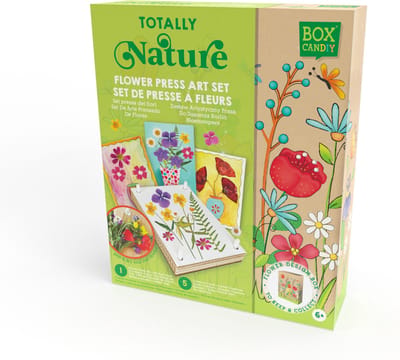 BOX CANDIY Hobbypakket - Bloemenpers - Totally Nature - Creatief - 6 Jaar