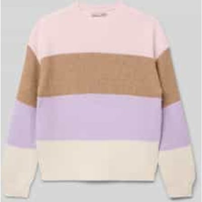 Regular fit gebreide pullover van viscosemix, model 'SANDY'