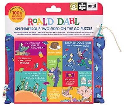 Dubbelzijdige Puzzel met Roald Dahl Illustraties voor Kinderen