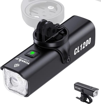 Fietsverlichting - 1200 lumen - Oplaadbaar - Type C - Waterdicht IPX-6