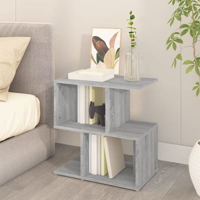 vidaXL - Nachtkastjes - 2 - st - 50x30x51,5 - cm - bewerkt - hout - grijs - sonoma - eiken