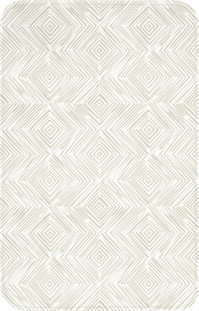 WC mat 50x80 cm - Antislip - Abstract - Ruiten - Beige - Toiletmat - Vloermat - Douchemat - Toilet tapijt - Toiletmatten