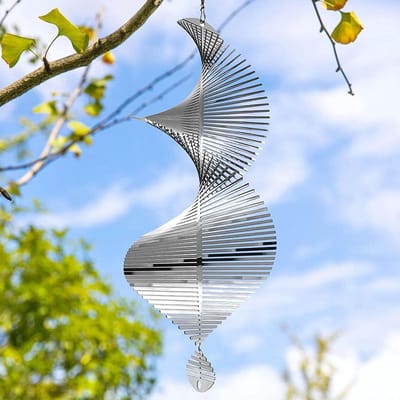3D Spiral Oval Wind Spinner en Windgong voor Buiten - Hangdecoratie voor Tuin, Balkon en Raam