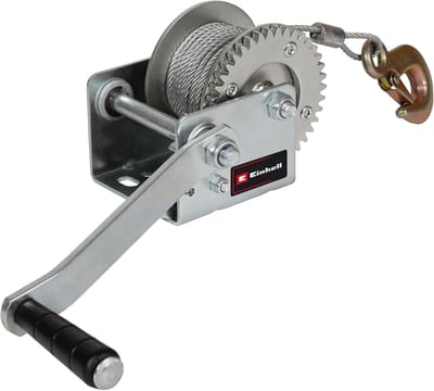Handlier - Touwrol - Zwaar Gewicht - Terugloopbeveiliging - 500 kg - Rood Zwart