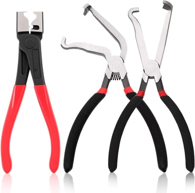 Elektrische Scheidingstangen - Steekverbinders Tangen - Draadverbindingen Maken - 3 Delige Set - 210mm 245mm - Zwart Rood
