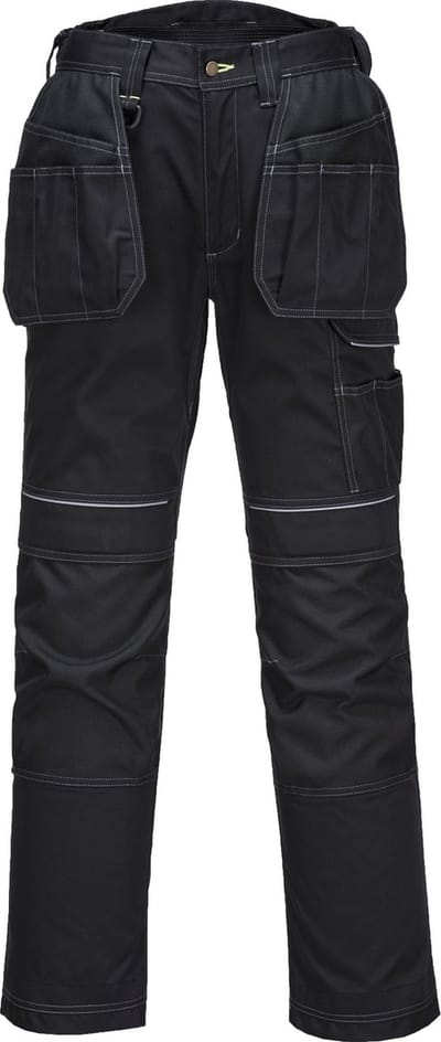 Portwest PW3 Werkbroek met holsterzakken T602 - Zwart - 46