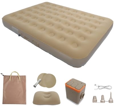 Cherrys Finds - Luchtmatras - 2 Personen - Luchtbed - Camping Matras- Reismatras - Zelfopblazend Binnen 5 Minuten - Draagbaar - Waterdicht