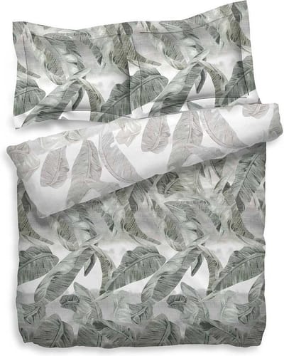 Heckett & Lane Batalla Dekbedovertrek - Tweepersoons - 200x200/220 cm - Groen/Grijs