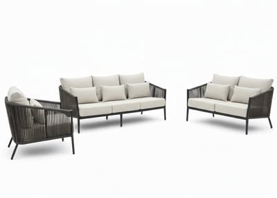 Belito® Ouddorp Aluminium Stoel-Bank Loungeset - Rope - All-Weather - Nr.2