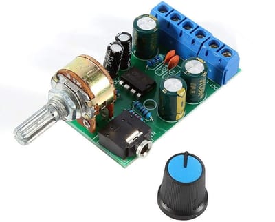 Dailygoody - TDA2822M Amplifier PCB - 2 Kanalen Stereo - Hoogwaardige Geluidskwaliteit - Met 3.5mm AUX - Ideaal voor Audiofans