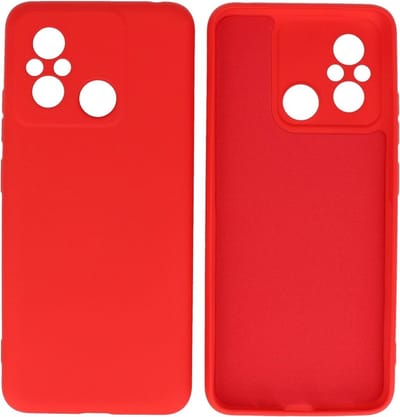 Fashion Backcover Telefoonhoesje - Color Hoesje - Geschikt voor de Xiaomi Redmi 12C - Rood