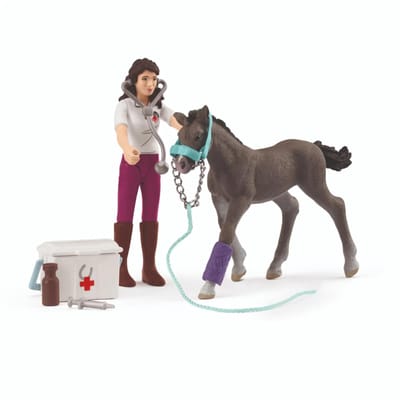 schleich HORSE CLUB - Mevrouw Kramer met veulen - 42752