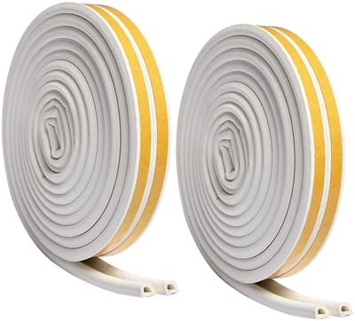 Allecto - Deurseal Tape - Zelfklevende Anti-Collision Strip - 2 Stuks - Voor Raam en Deur - Geluidsisolatie en Energiebesparing - Geschikt voor Hui...
