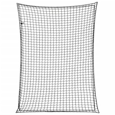 vidaXL - Aanhangwagennet - elastisch - touw - 4x3 - m - polypropeen - zwart
