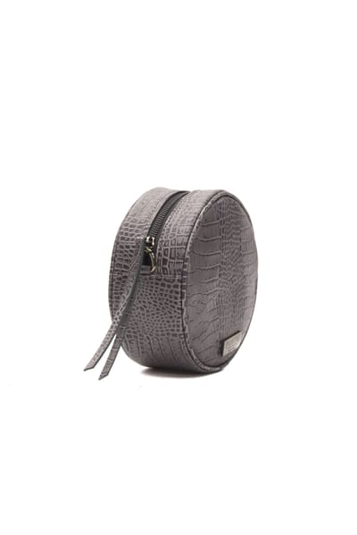 Pompei Donatella Vrouwen Grijs Leren Crossbody Tas