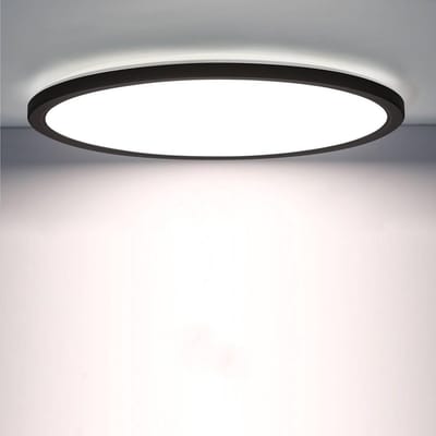 Led Plafonnière - Bewegingssensor Licht - Automatische Verlichting - Geavanceerde Bewegingsdetectie - 22 cm - Zwart
