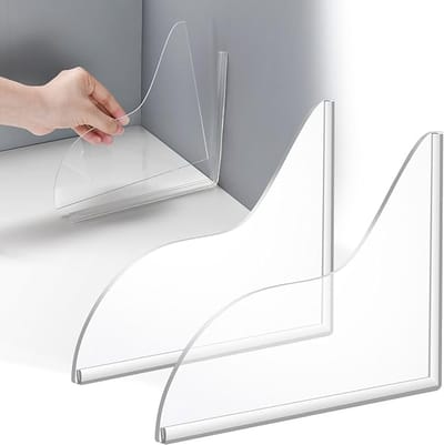 Spatbeschermers Geschikt voor de douche - 2 stuks - Zelfklevende spatschermen Geschikt voor de douche - Badkameraccessoires - Waterdichte bescherming - Spatbeschermers Geschikt voor meubels - Geschikt voor douches en wastafels - Transparant