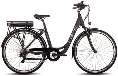 Degreaser dames ebike 50 cm 10.4 Ah 7sp zwart
