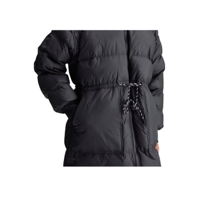 Adidas x Stella McCartney Lange Gewatteerde Winterjas Zwart Dames Bovenkleding IX3081 S black