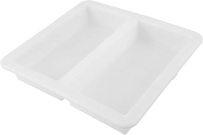 Betonmal Tuinpad - Cementvorm Oprit - Zelf Bestraten - Herbruikbaar Plastic - 30.2 x 28 x 5 cm - Wit