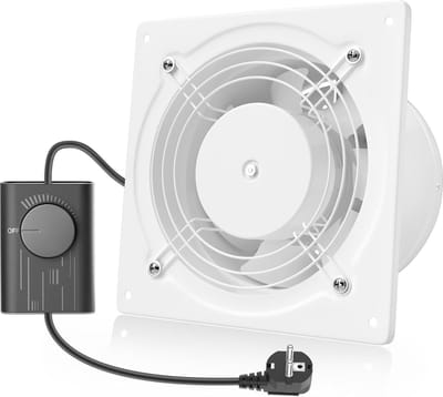 Afzuigventilator 150 mm met cruise control - Stil en efficiënt voor badkamer, garage en ventilatie