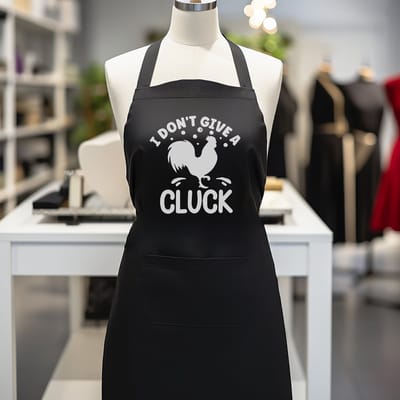 Verstelbaar kookschort, unisex, met 2 Zakken Vloeistof Druppel Waterbestendig Koken Keuken Restaurant Bar Schilderen BBQSchort, voor diverse doeleinden, Zwart Schorten Koksschort Unisex Schorten voor Vrouwen en mannen , i dont give a cluck