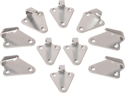 Haken voor elastiek of touw - 40x45 mm - 10 stuks