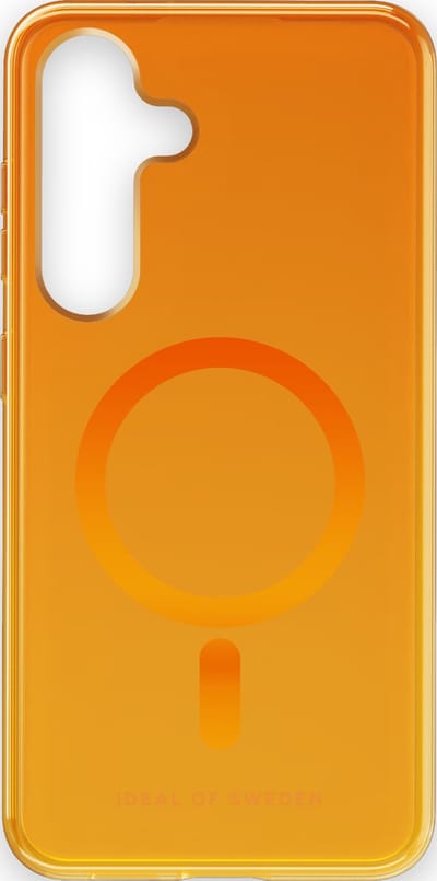ideal of sweden clear case magsafe geschikt voor samsung galaxy s24 orange spritz