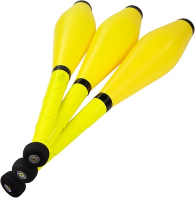 Jongleerclubs Set - Trainingsclubs - Behendigheid Oefenen - Optimale Balans - 52 cm - Geel