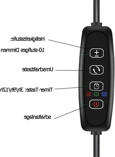Full Spectrum LED Aquarium Verlichting met Timer en Dimbare Helderheid voor 20 tot 40 L Visbak
