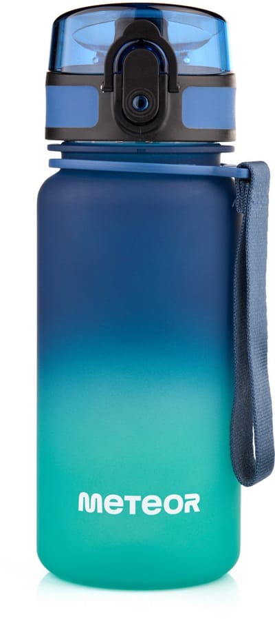 Meteor - Sportfles 350 ml - Hydratatie tijdens sportactiviteiten - Sportuitrusting - Blauw / Turquoise