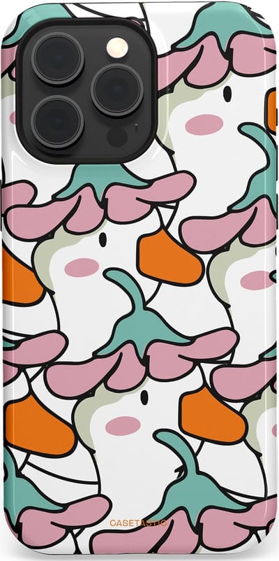 Casetastic Hoesje Geschikt voor Apple iPhone 15 Pro Max Magsafe - Stijlvolle Beschermende Duo-layer Case - Bloempjeshoed