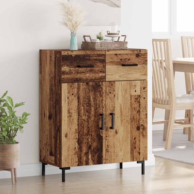 vidaXL - Dressoir - Oudhout - 69,5 - x - 34 - x - 90 - cm - Bewerkt - hout