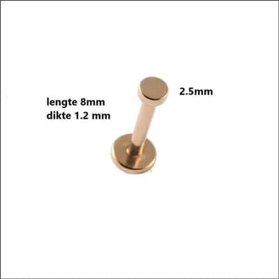 Aramat Jewels | Piercings | Ronde Helix Piercing Goudkleur 2.5mm | | | |4mm | Staal | Volwassenen | Verkleurd niet
