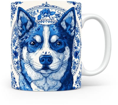 Mok Pomsky Beker voor koffie of tas voor thee, cadeau voor dierenliefhebbers, moeder, vader, collega, vriend, vriendin, kantoor, opa, oma, hond, kerst, sinterklaas, verjaardag